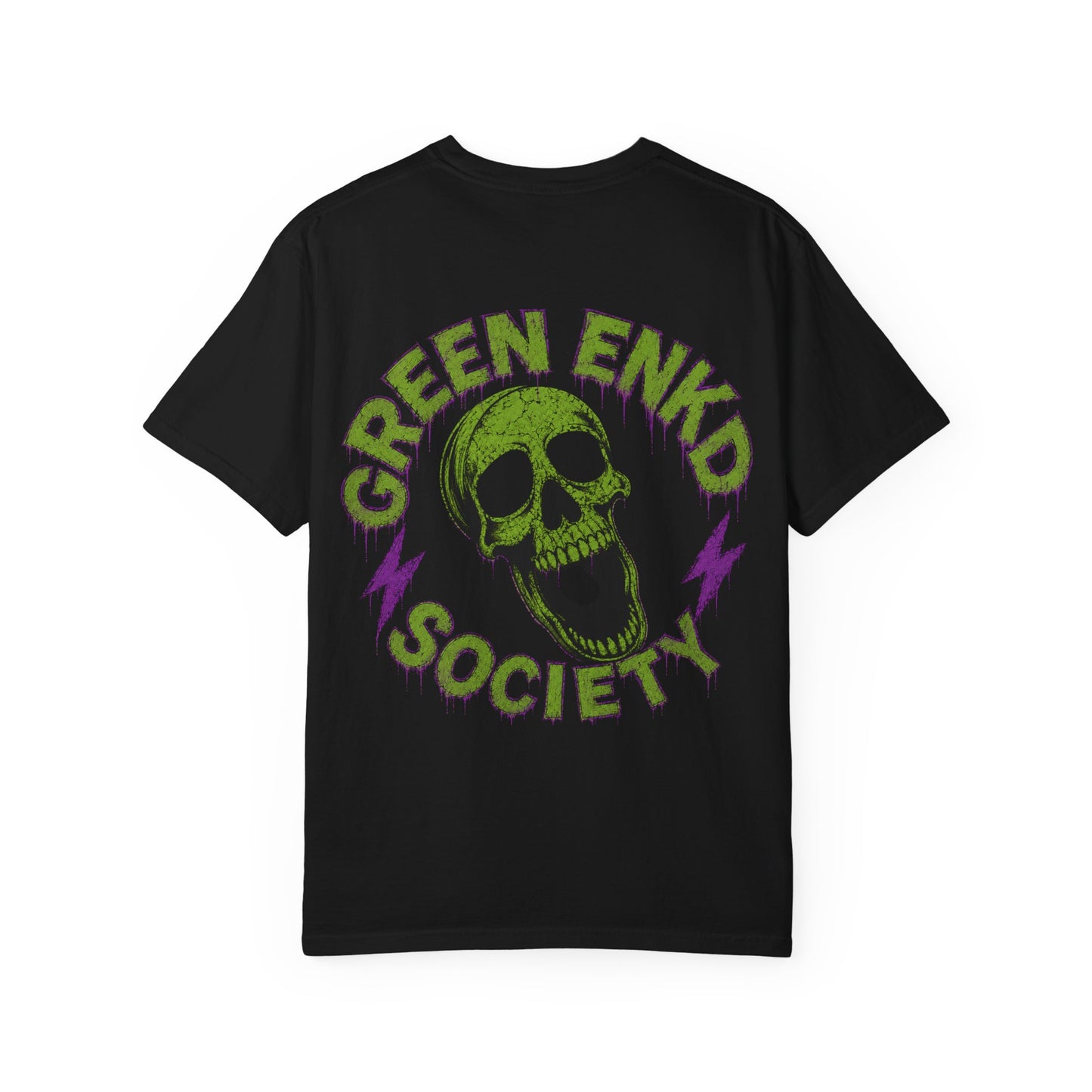 Green Enkd Society “Masked Chaos” Horror Streetwear Tee