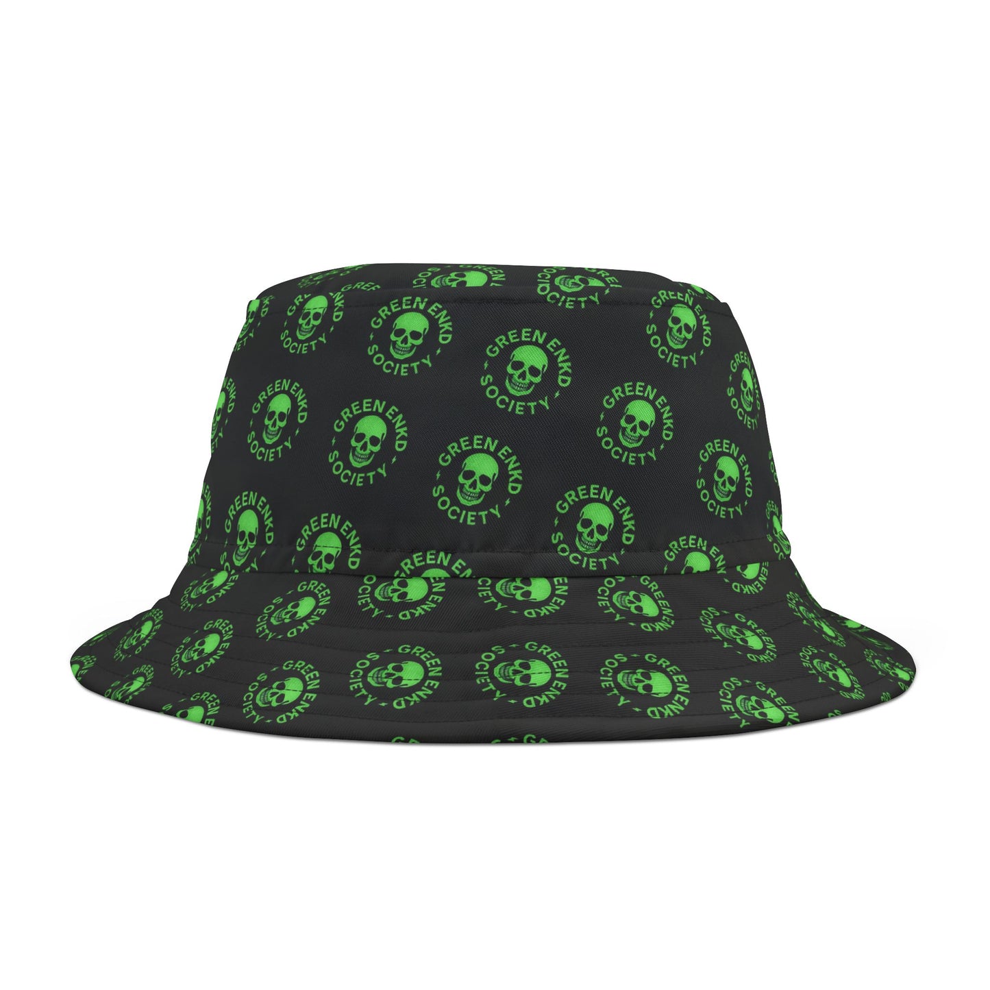 Green Glow Bucket Hat, AOP Bucket Hat, Summer Accessory, Festival Hat, Unique Gift, Stylish Headwear