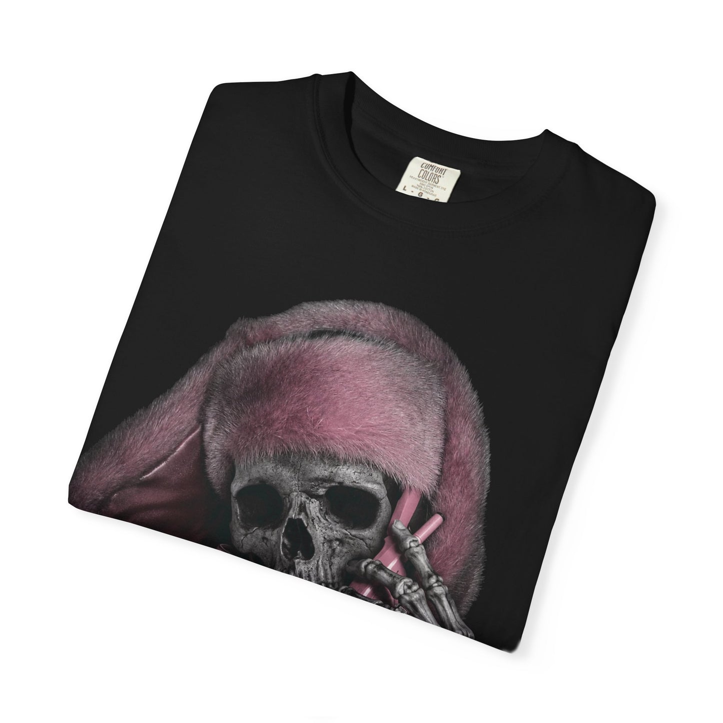 Flea Killa Skull Hoodie Graphic T-Shirt — Green Enkd Society Pink Skull Tee