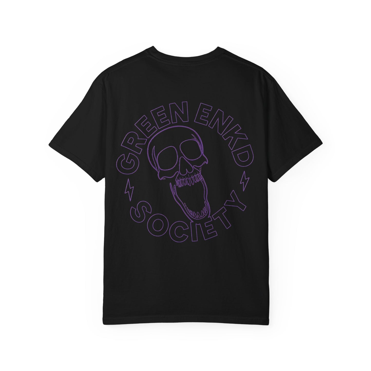 Purple T-Shirt — Green Enkd Society Garment-Dyed Retro Music Tee