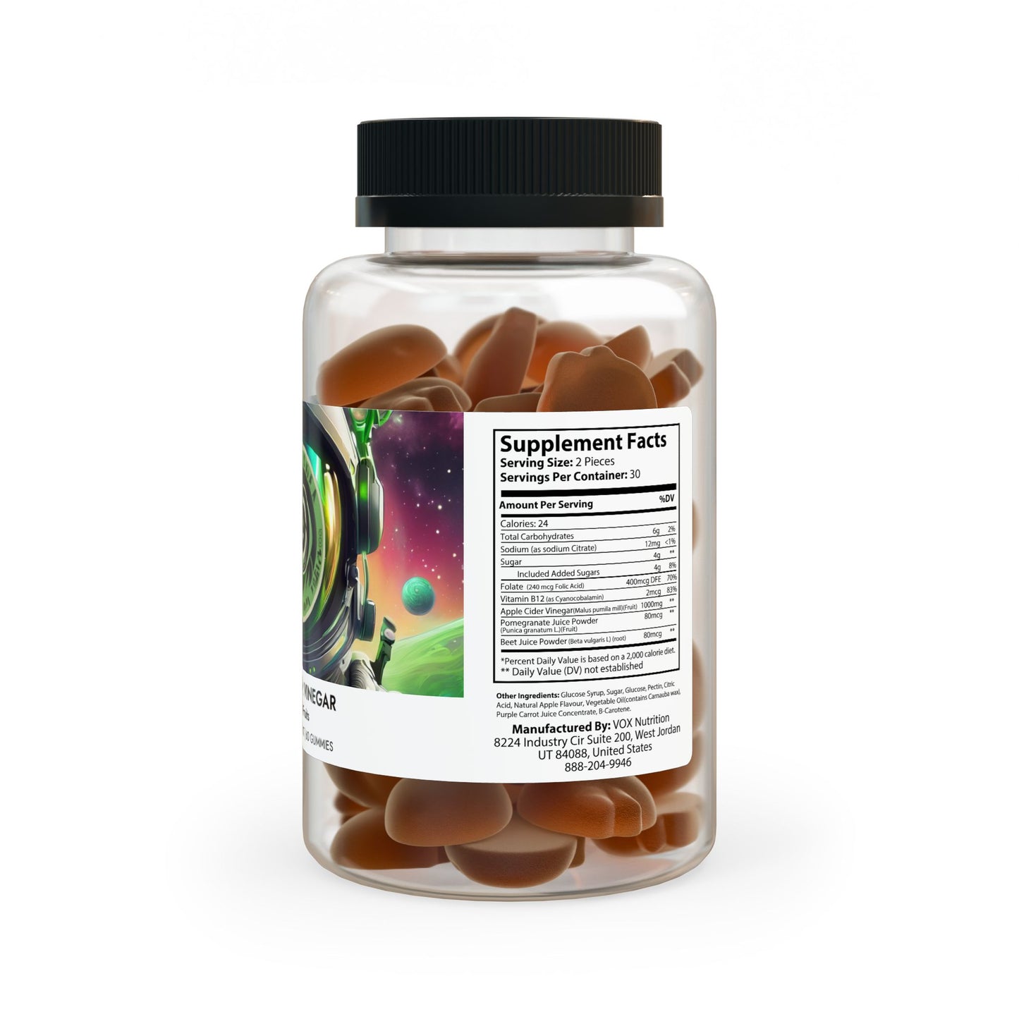 Green Enkd Apple Cider Vinegar Gummies (60 Gummies)