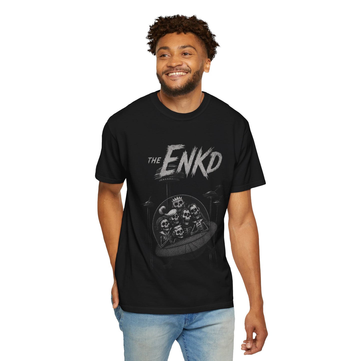 IN THE JET WITH MY SONS TEE – GREEN ENKD SOCIETY