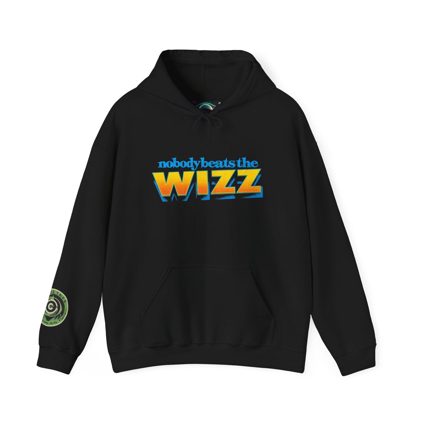 Nobody beats the Wizz II Hoodie, Cool Graphic Sweatshirt, Unisex Casual Wear, Unique Gift for Friends, Halloween Apparel, Retro Style