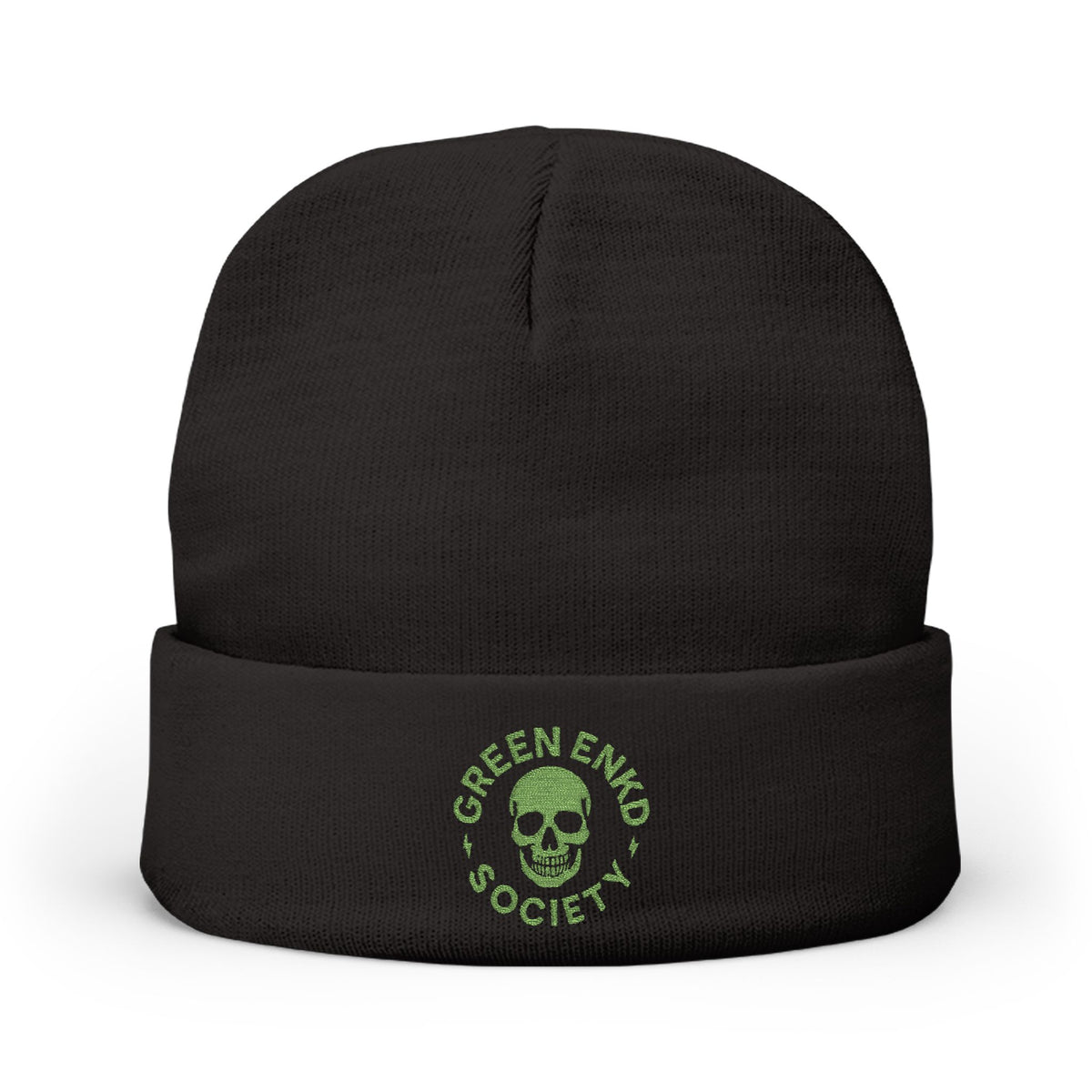 Embroidered Knit Beanie