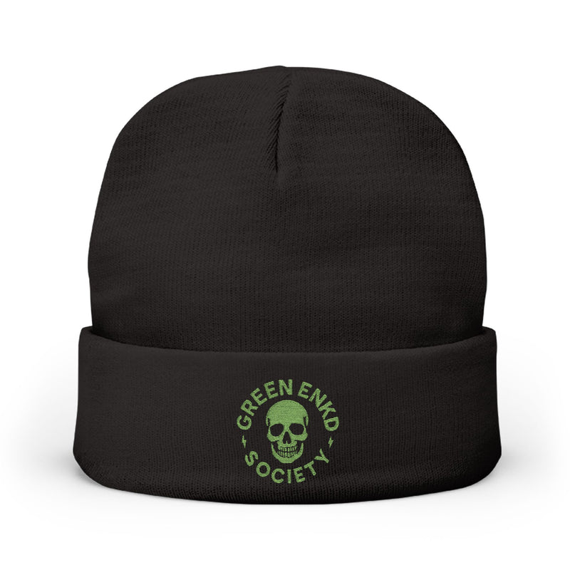 Embroidered Knit Beanie