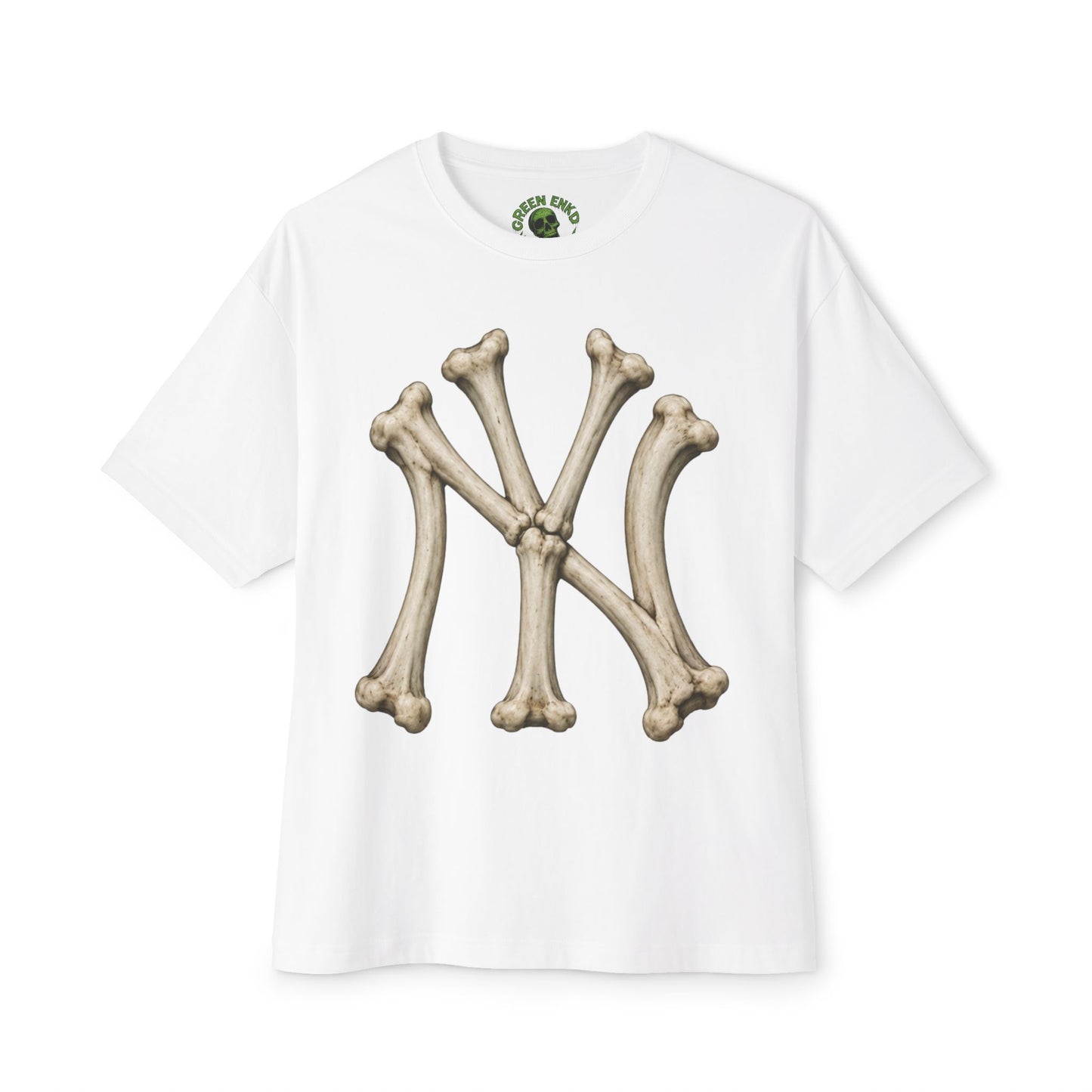 Skull & Bone NY Logo Tee — Green Enkd Society Graphic T-Shirt