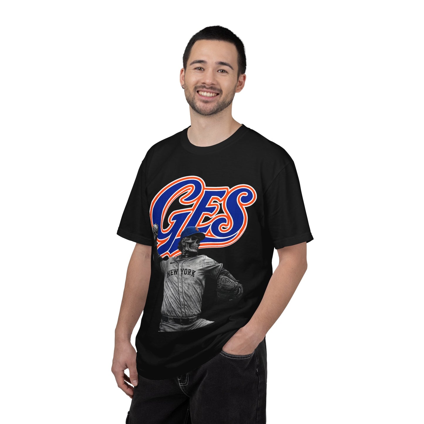When we MET Green Enkd Society Skull Tee — GES Vintage Baseball Graphic T-Shirt