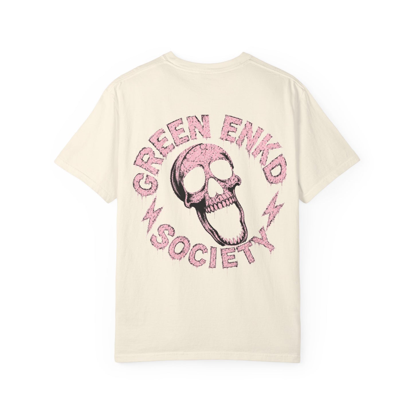 Inner Peace Skeleton T-Shirt — Pink Skull Graphic Tee