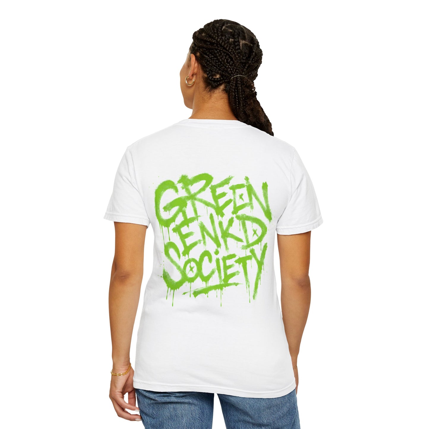 Green Enkd Society Graffiti T-Shirt