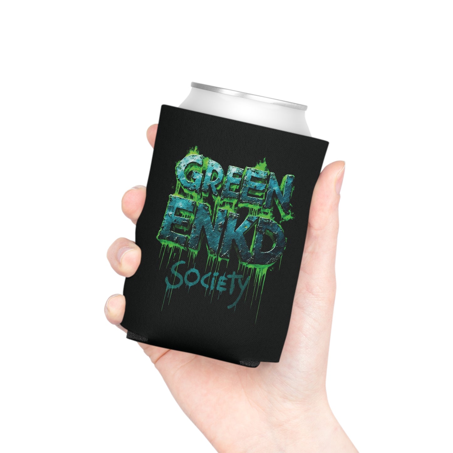 Green Enkd Society Can Cooler