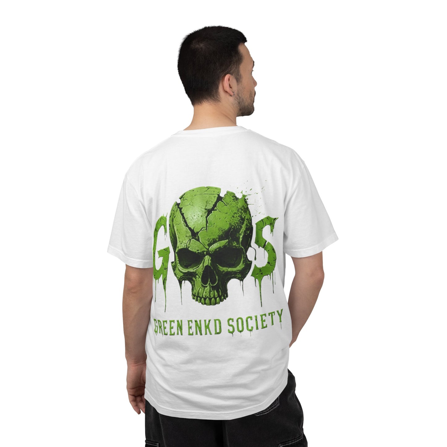 SAINT MICHAEL — Green Enkd Society Skull Tee