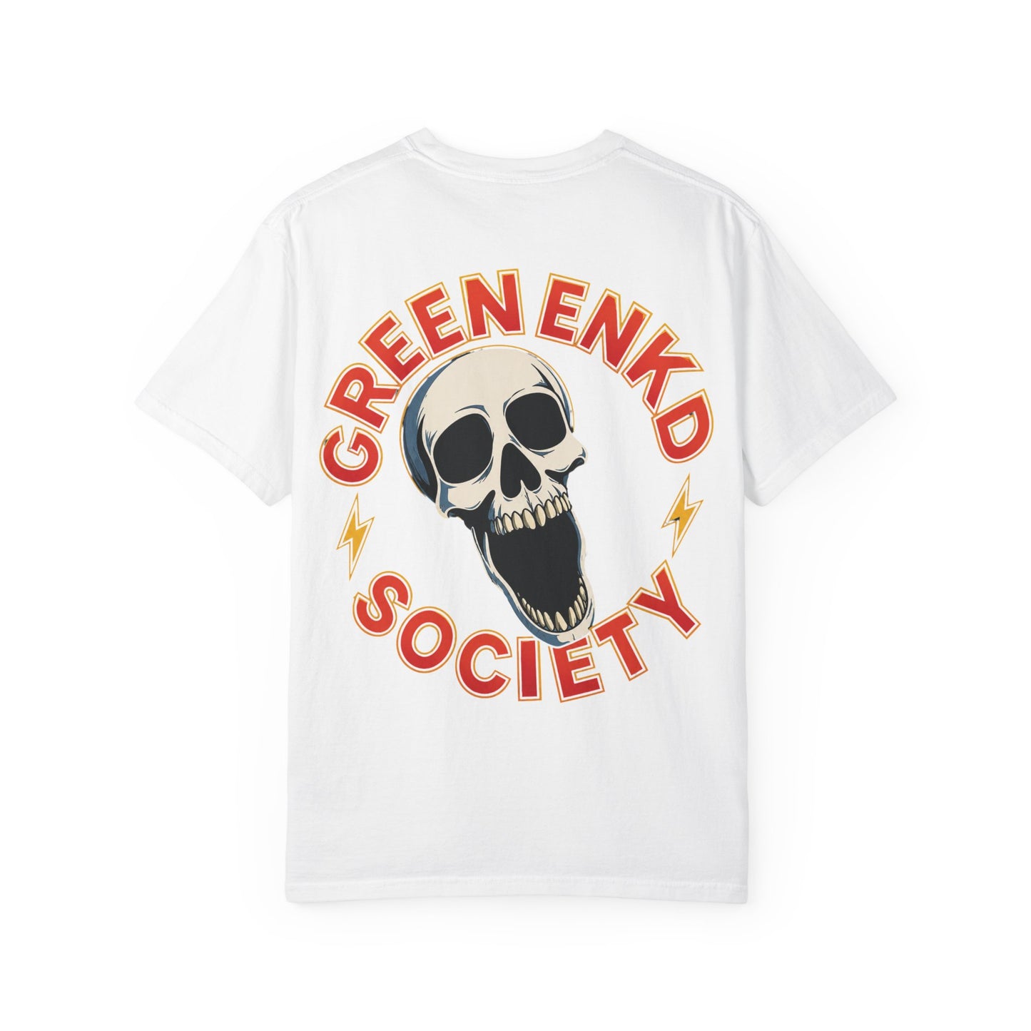 Skull Z Graphic T-Shirt — 'Greenenkd Society' Back Print