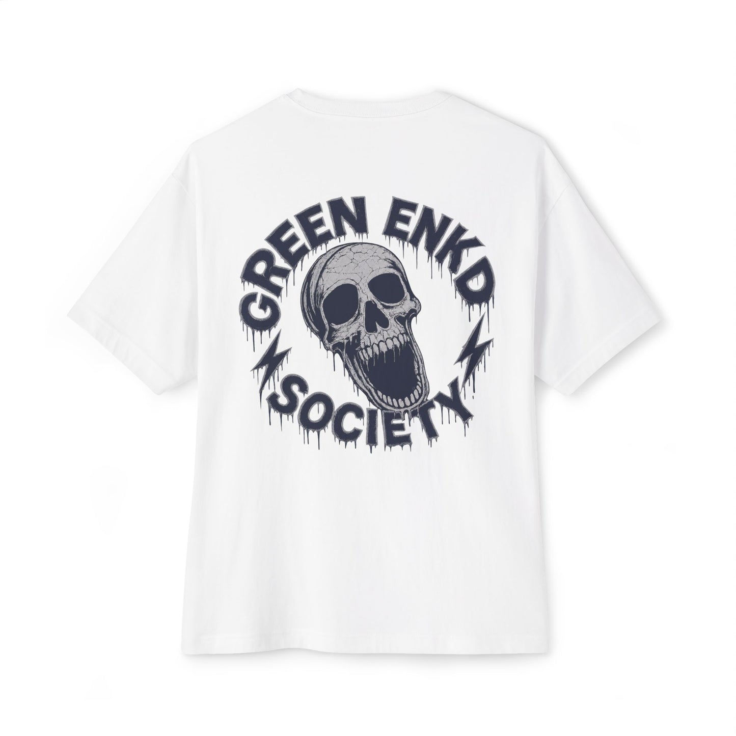 Skull & Bone NY Logo Tee — Green Enkd Society Graphic T-Shirt