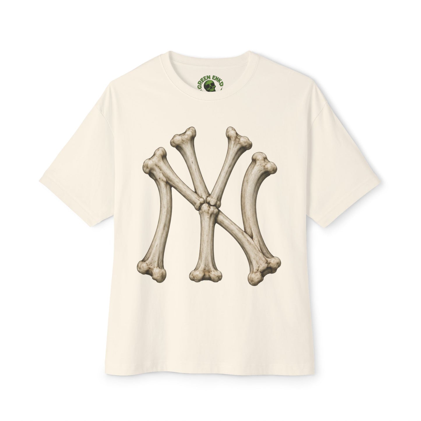 Skull & Bone NY Logo Tee — Green Enkd Society Graphic T-Shirt