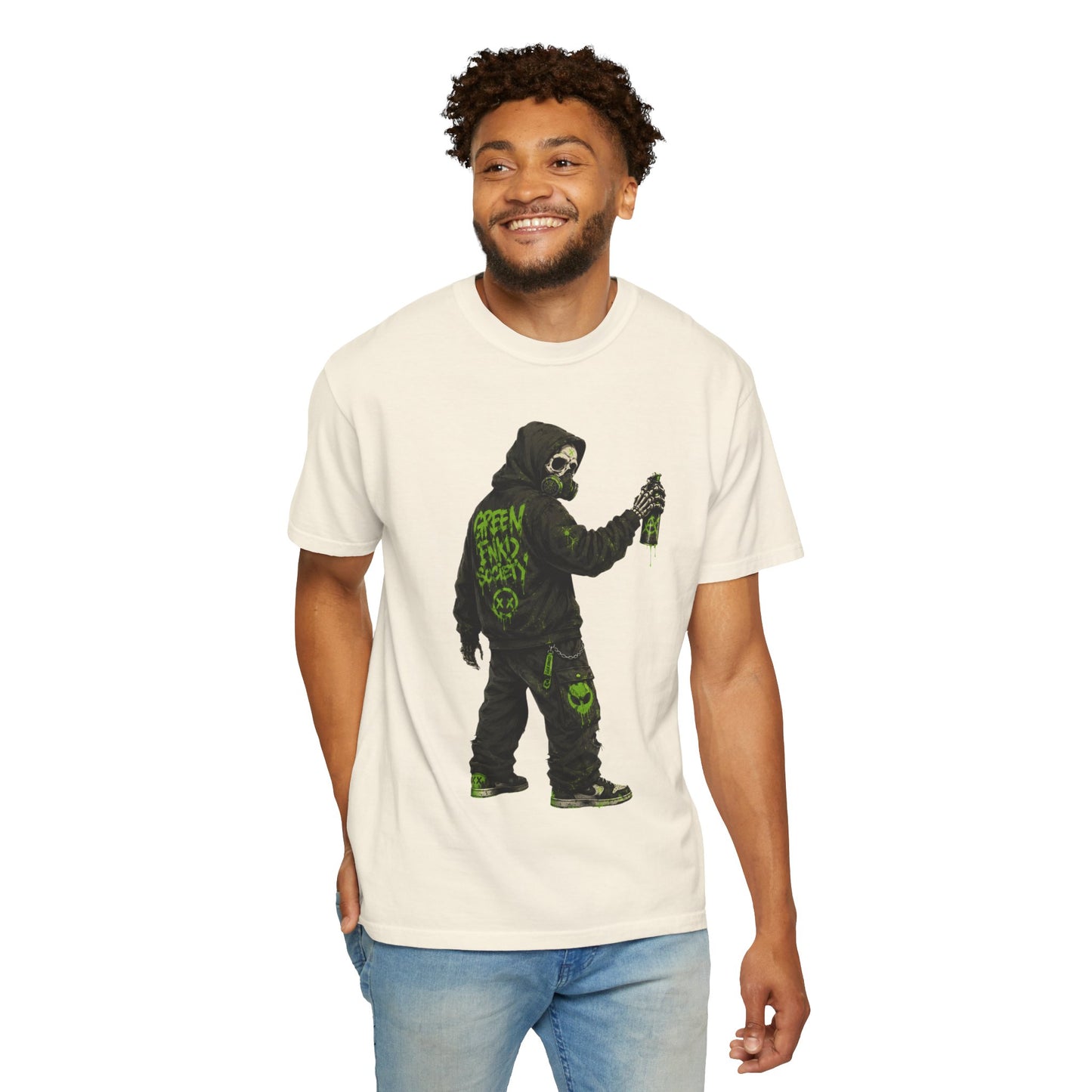 Green Enkd Society Graffiti T-Shirt