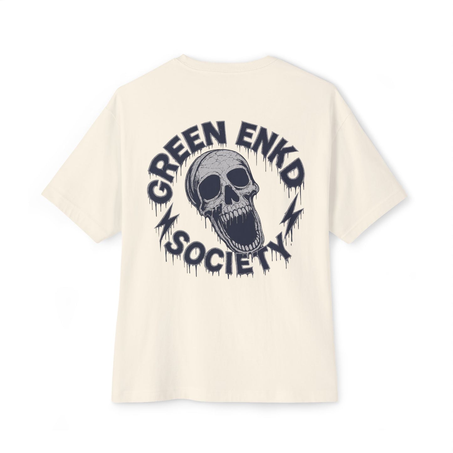 Skull & Bone NY Logo Tee — Green Enkd Society Graphic T-Shirt