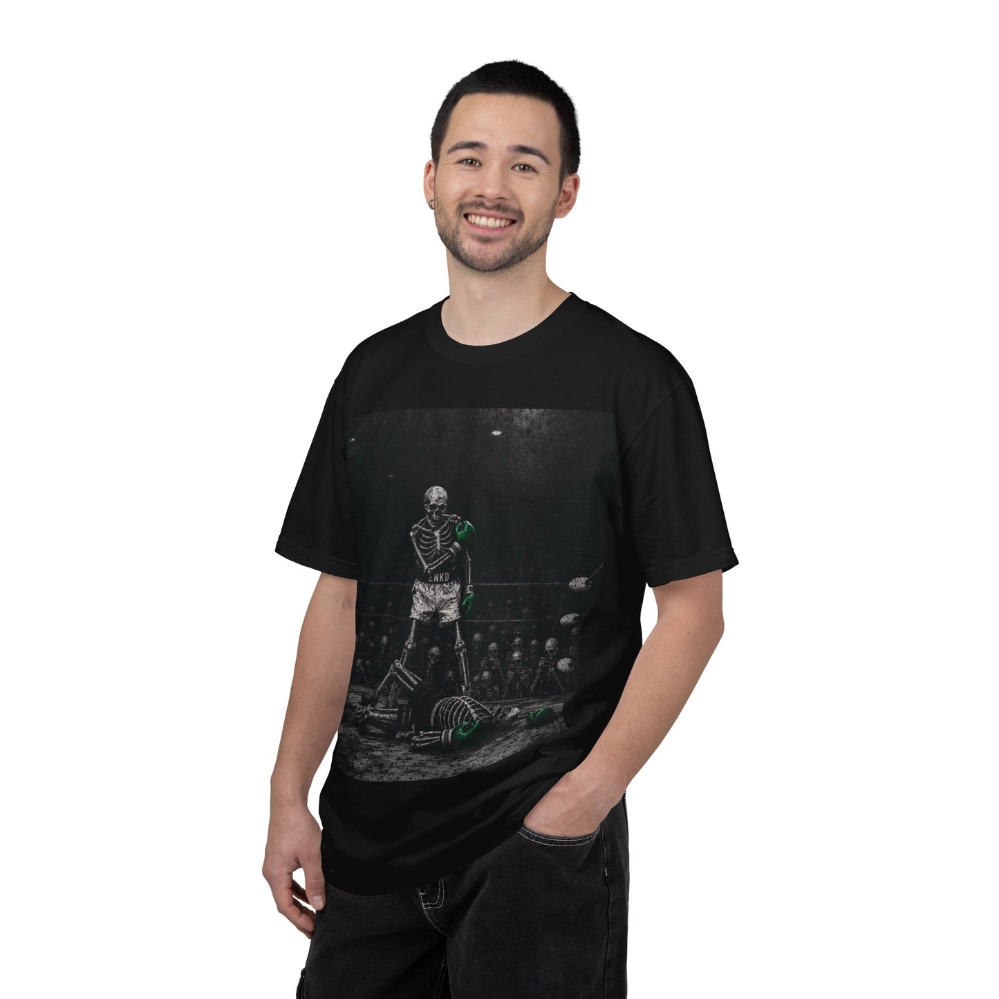 The Greatest Skull T-Shirt — Boxing GREEN ENKD SOCIETY Graphic Tee
