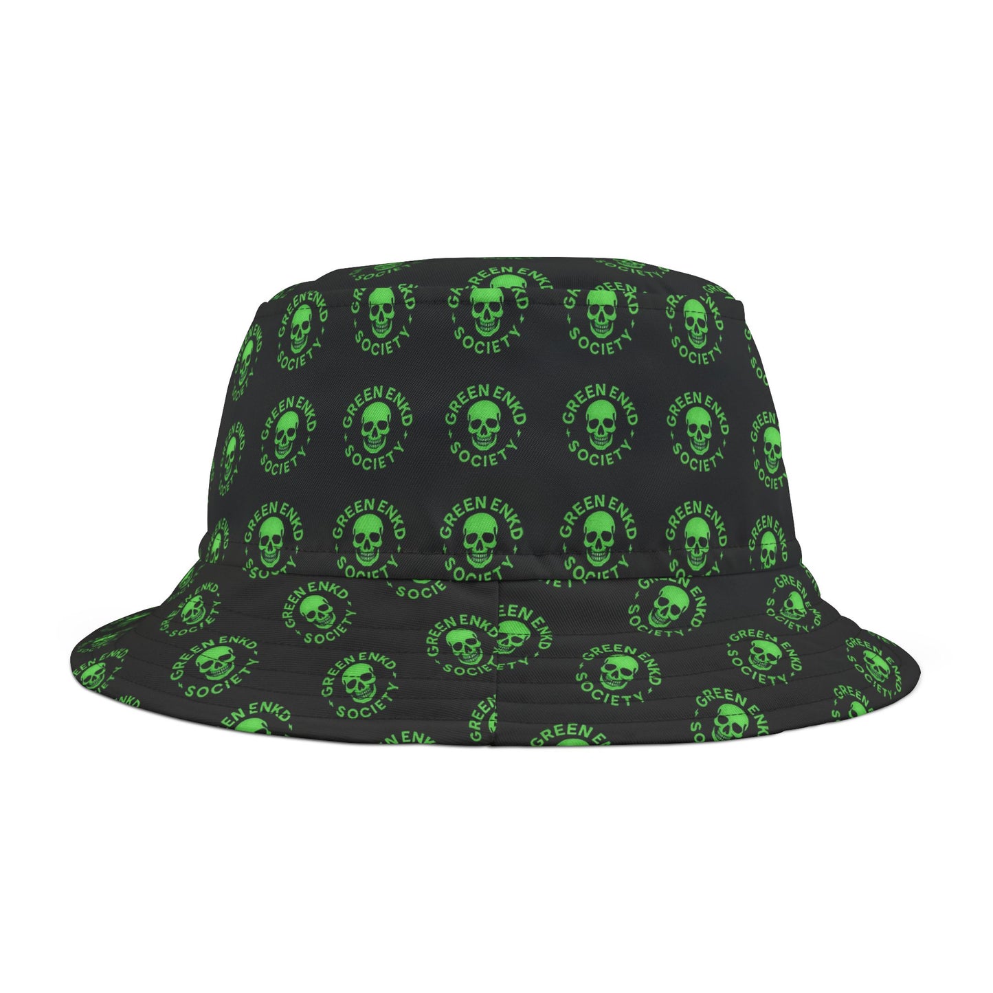 Green Glow Bucket Hat, AOP Bucket Hat, Summer Accessory, Festival Hat, Unique Gift, Stylish Headwear