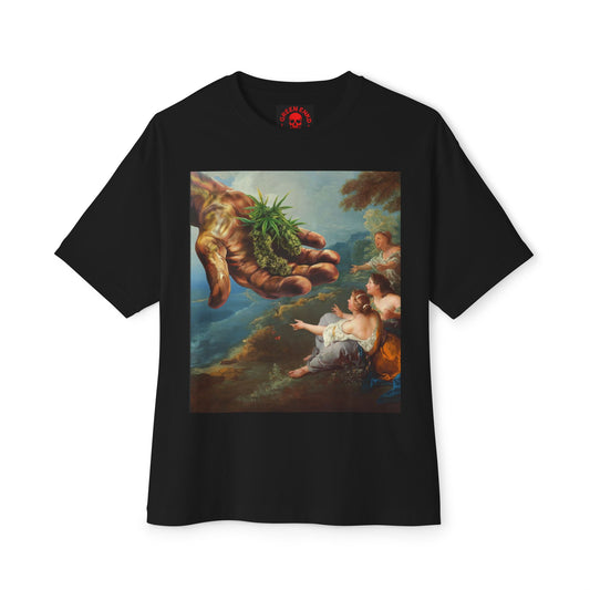 Gods plan 3 Unisex Tee, Oversized Boxy T-Shirt for Men and Women, Religious Graphic Shirt, Inspirational Quote Clothing, Comfortable Cotton