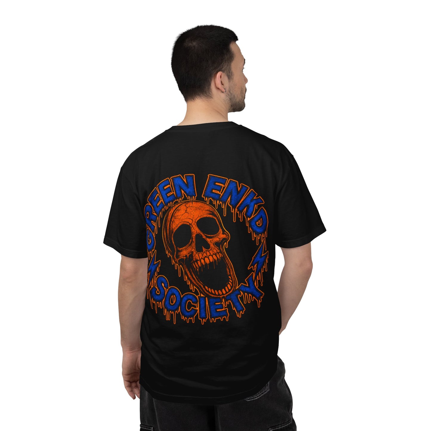 When we MET Green Enkd Society Skull Tee — GES Vintage Baseball Graphic T-Shirt