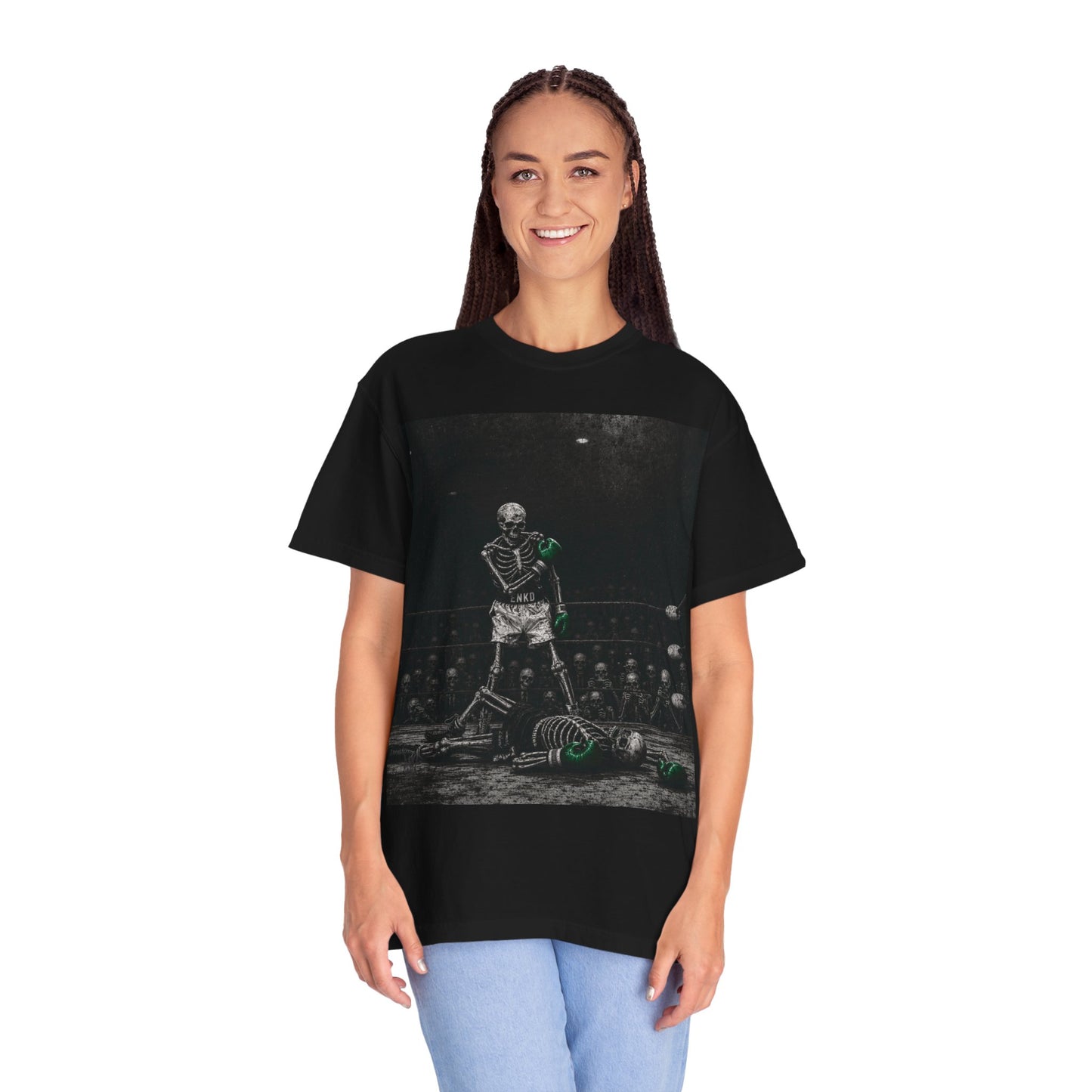 The Greatest Skull T-Shirt — Boxing GREEN ENKD SOCIETY Graphic Tee
