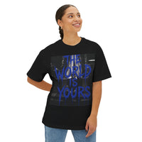 Green Enkd Society The World Is Yours 2 Skull Tee — Graphic Boxy Streetwear T‑Shirt