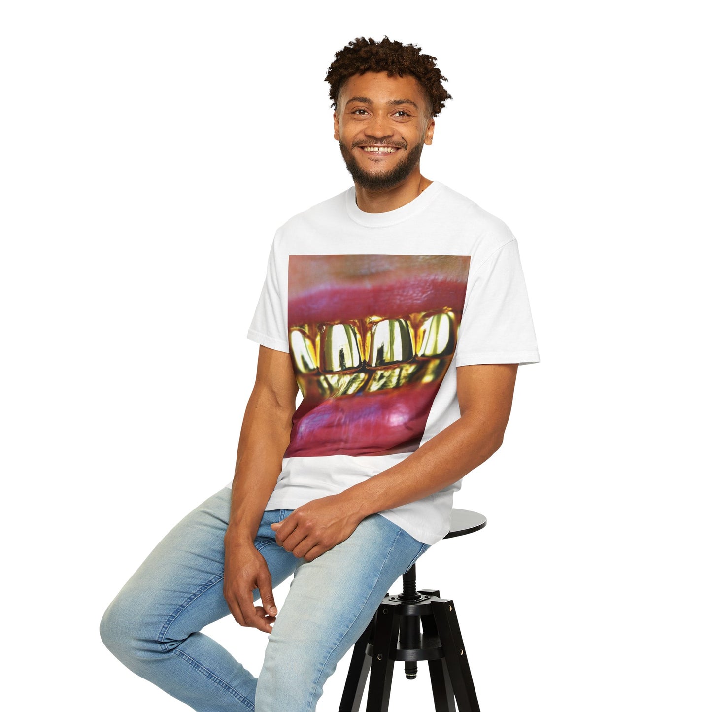 Gold Fronts Graphic Tee, Streetwear T-shirt, Gold Grill Shirt, Urban Fashion Top, Trendy Casual Wear