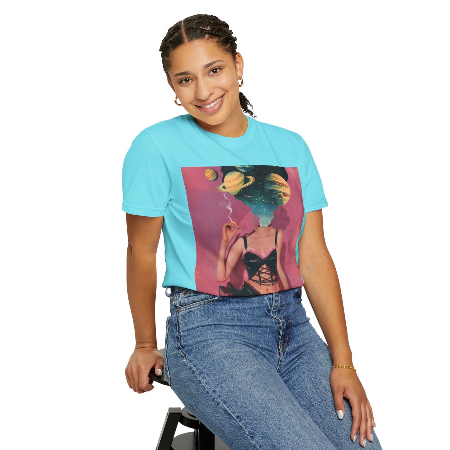 Celestial Dreamer T-Shirt: Unisex Graphic Tee with Cosmic Art, Perfect for Art Lovers, Space Enthusiasts, Gift Ideas, Casual Wear