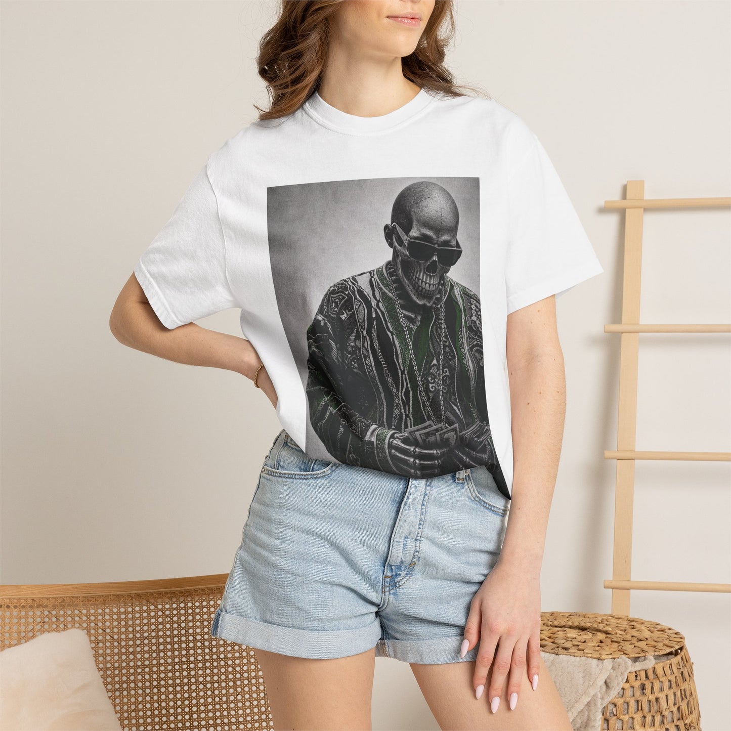 Notorious Skull T-Shirt –Green Enkd Society