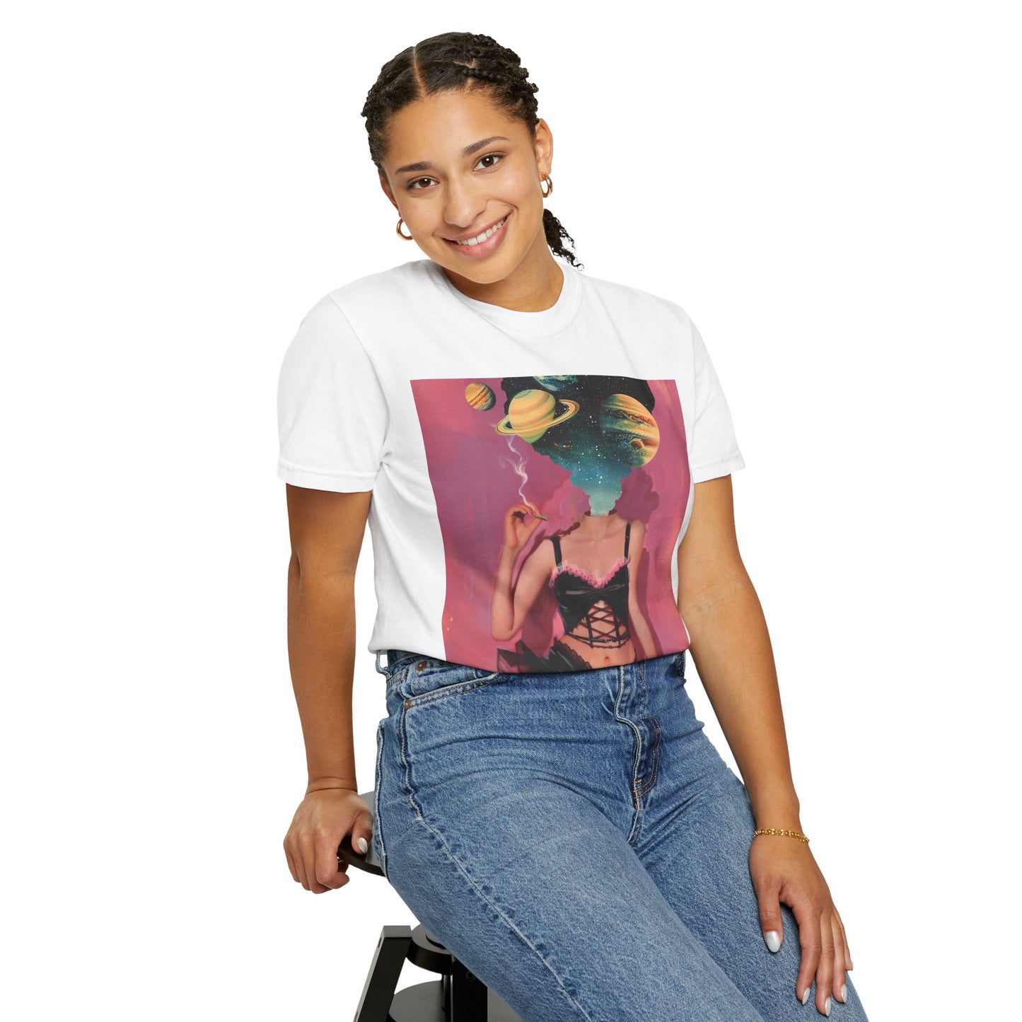 Celestial Dreamer T-Shirt: Unisex Graphic Tee with Cosmic Art, Perfect for Art Lovers, Space Enthusiasts, Gift Ideas, Casual Wear