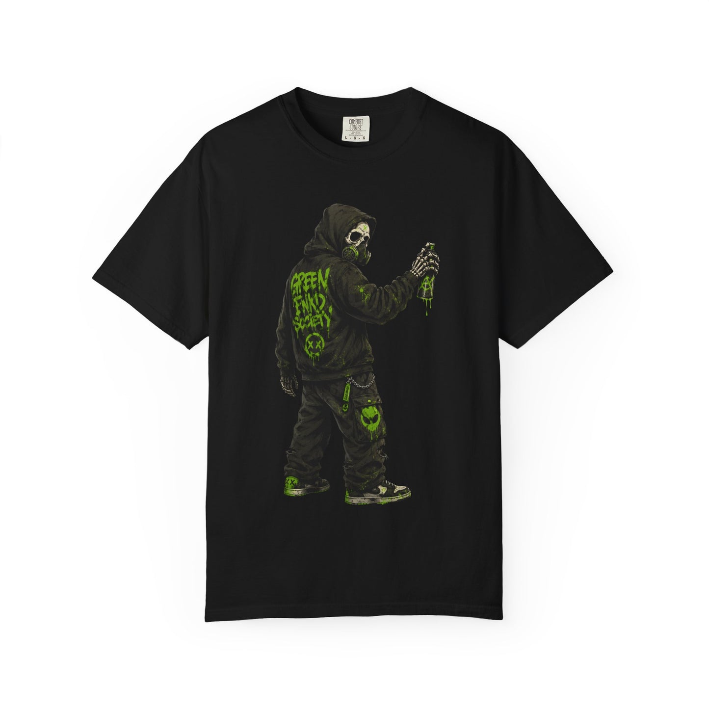 Green Enkd Society Graffiti T-Shirt