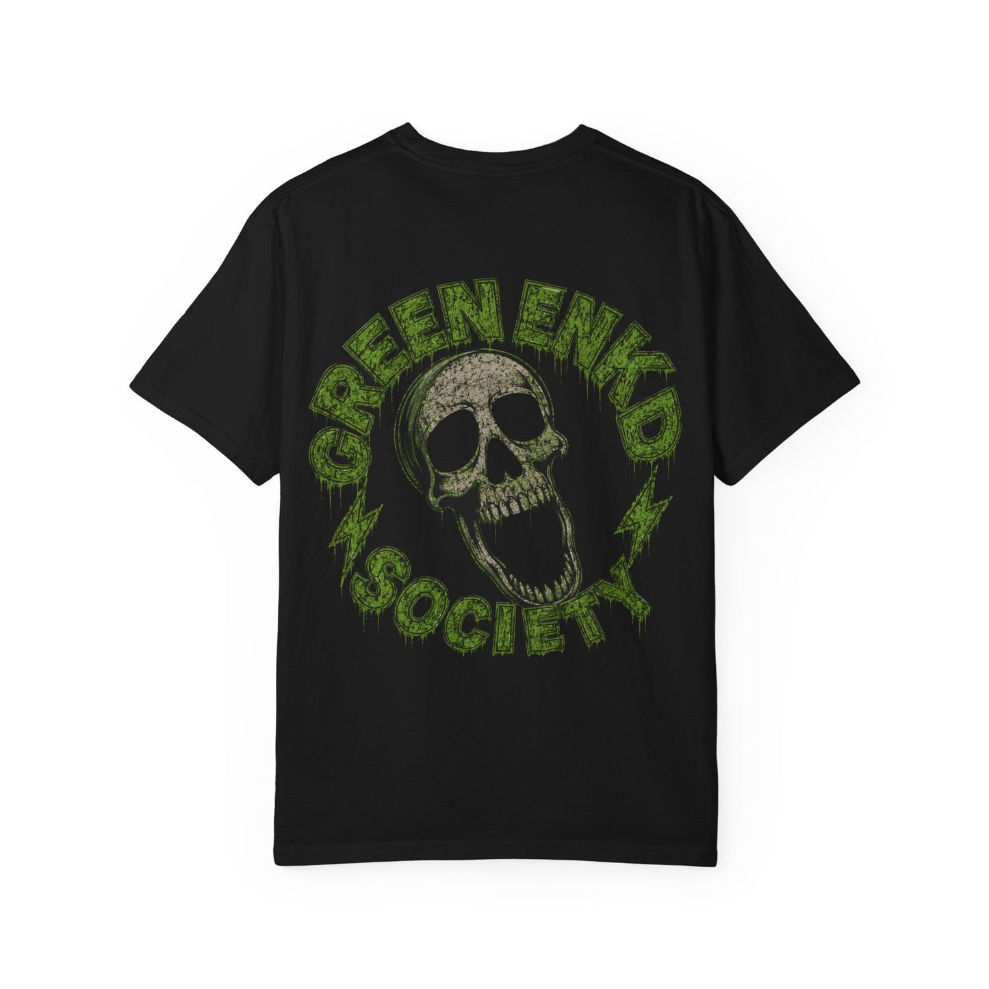Green Enkd Society “Holy Smoke” Gritty Cartoon Graphic Tee
