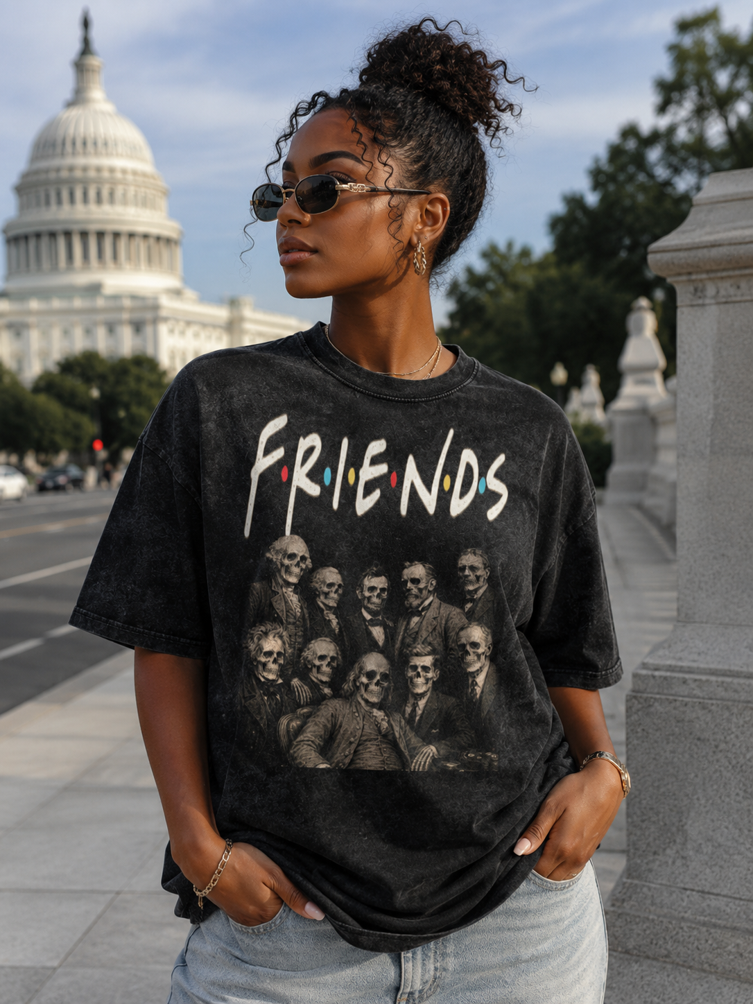 Dead Presidents “Friends” Vintage Wash Tee