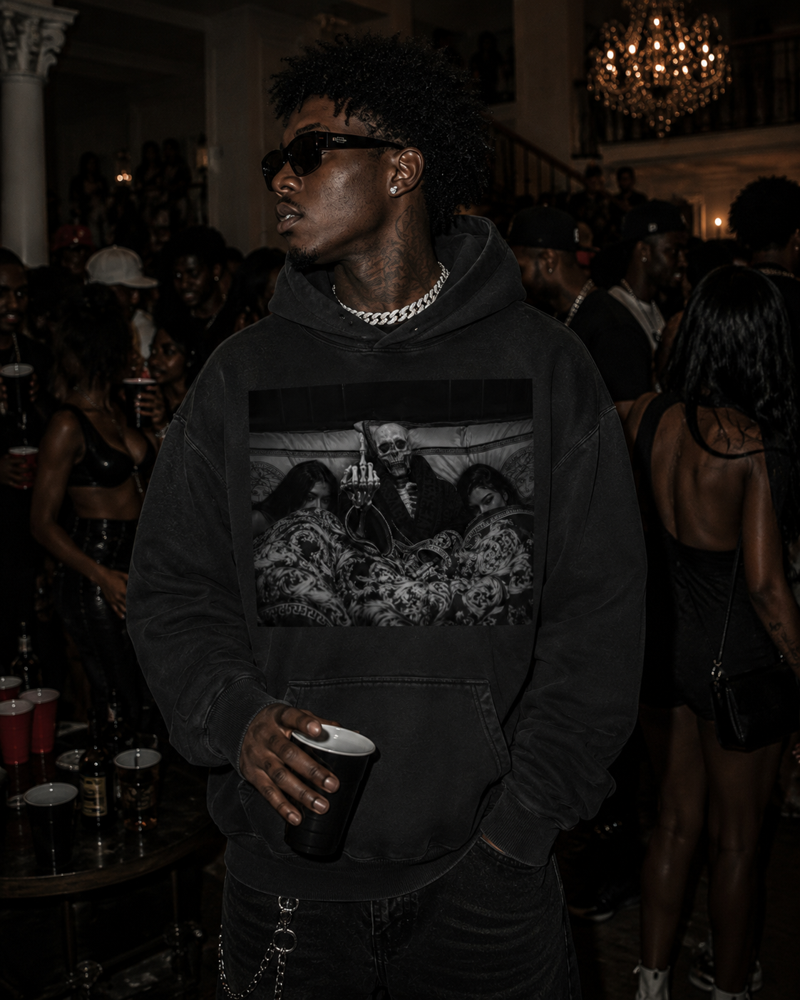 Green Enkd Society “Angel Dust” Heavyweight Sunfade Hoodie