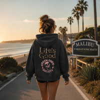 Life’s Good Vintage Frayed Hoodie