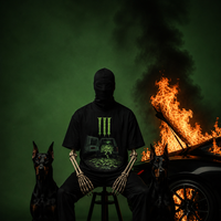 Infamous Wizzardry 3 Hearse Green Enkd Society Tee