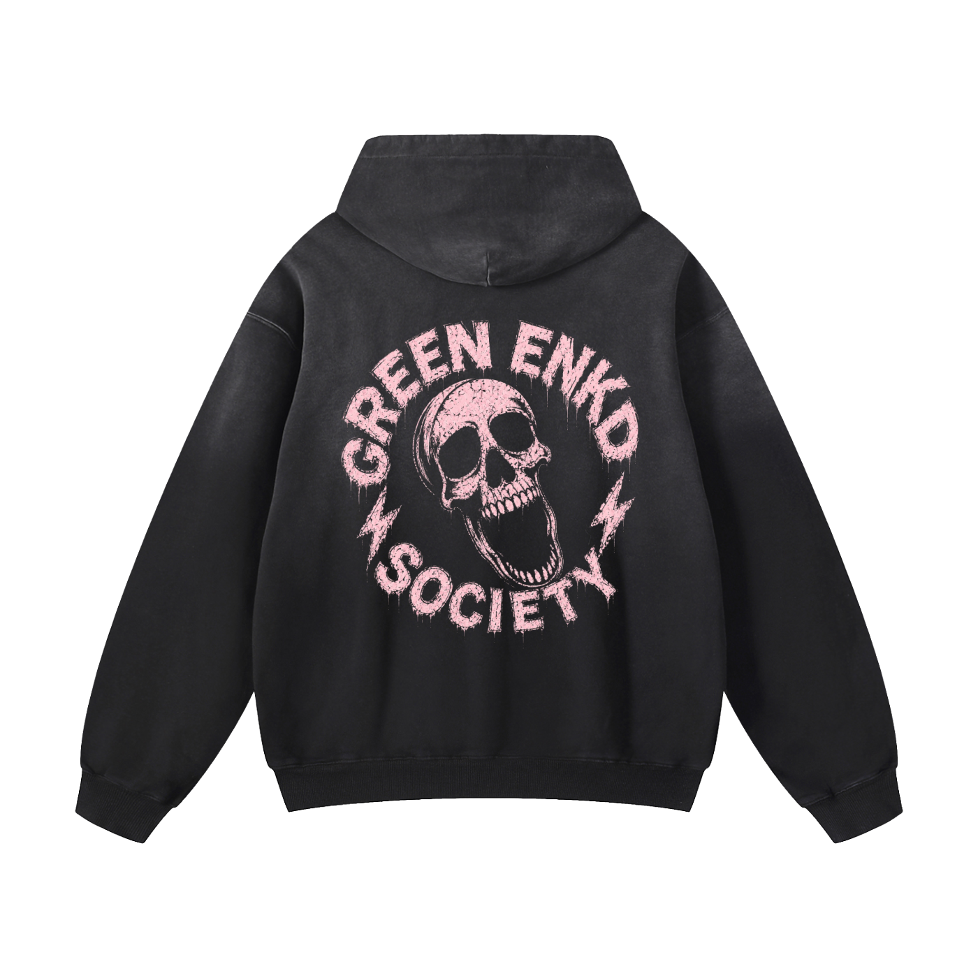 Green Enkd Society “Angel Dust” Heavyweight Sunfade Hoodie