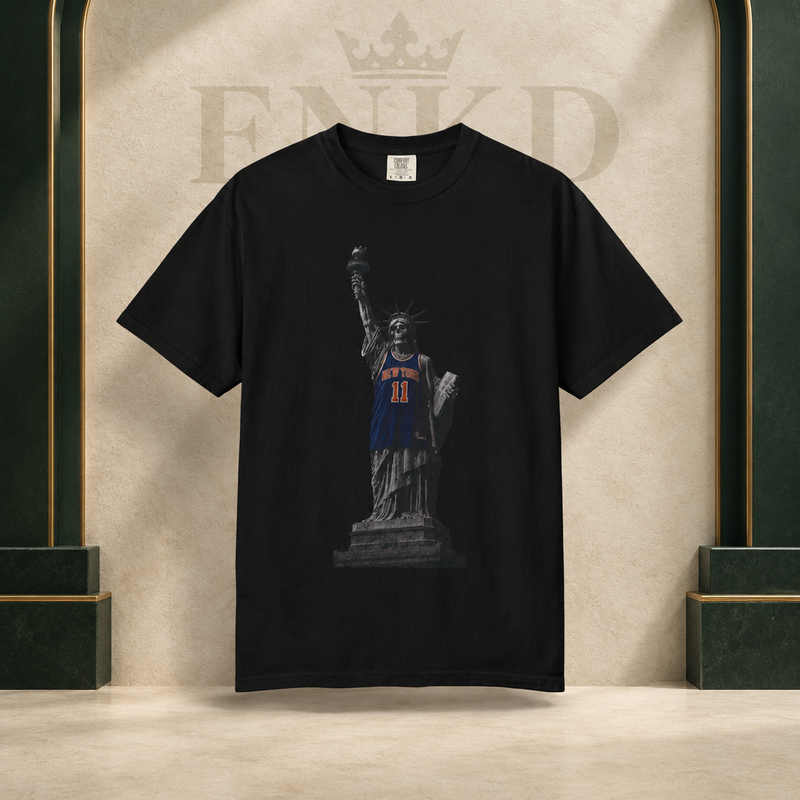 Brunson Statue of Liberty Tee — Green ENKD Society editorial product image
