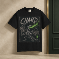 Chard Skeleton Dragon Tee — Green ENKD Society editorial product image