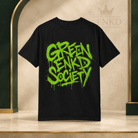 Graffiti Tee — Green ENKD Society editorial product image