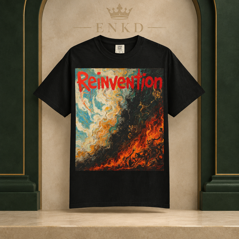 Heaven and Hell Tee — Green ENKD Society editorial product image