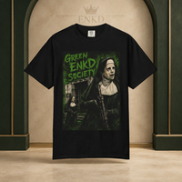 Holy Smoke Cartoon Tee — Green ENKD Society editorial product image
