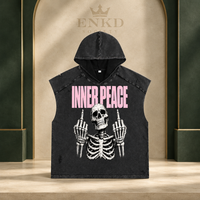 Inner Peace Hooded Tank — Green ENKD Society editorial product image