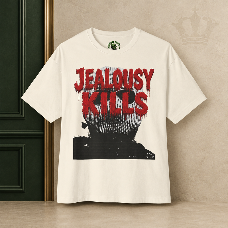 Jealousy Kills Oversized Boxy Tee by Green ENKD Society