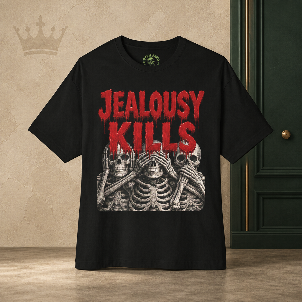 Jealousy Kills See No Evil Tee by Green ENKD Society