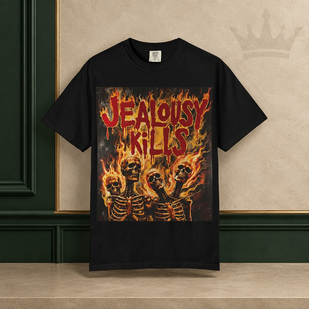 Jealousy Kills Statement Tee by Green ENKD Society