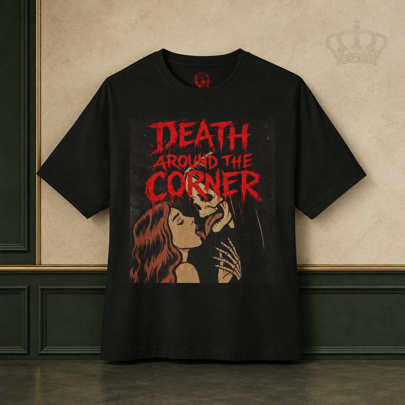 Kiss of Death Skull Tee by Green ENKD Society