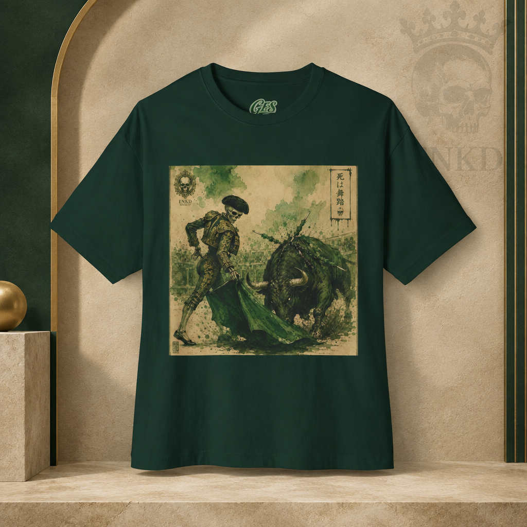 Skull Matador Tee — Green ENKD Society editorial product image