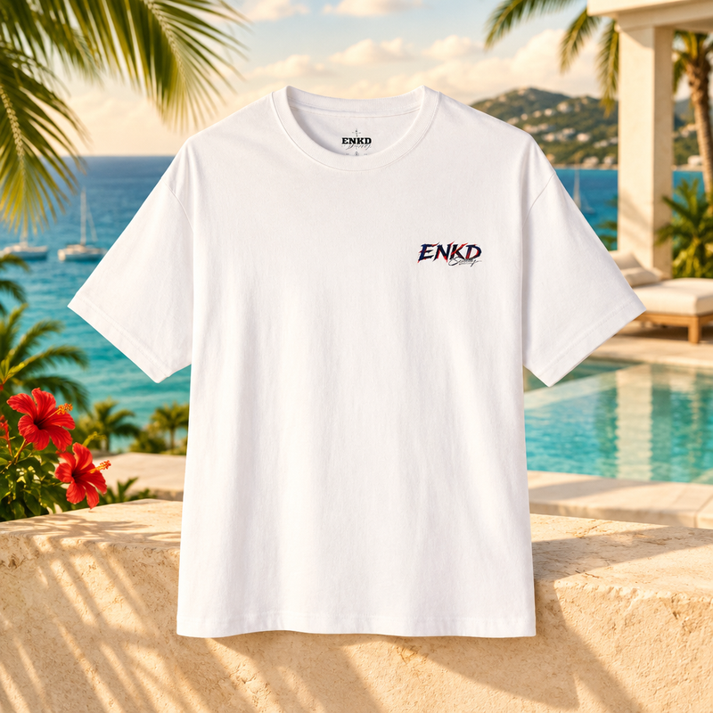 ENKD Caribbean St. Martin Tee luxury resort editorial