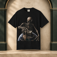 Take It With Me Skeleton Tee — Green ENKD Society editorial product image